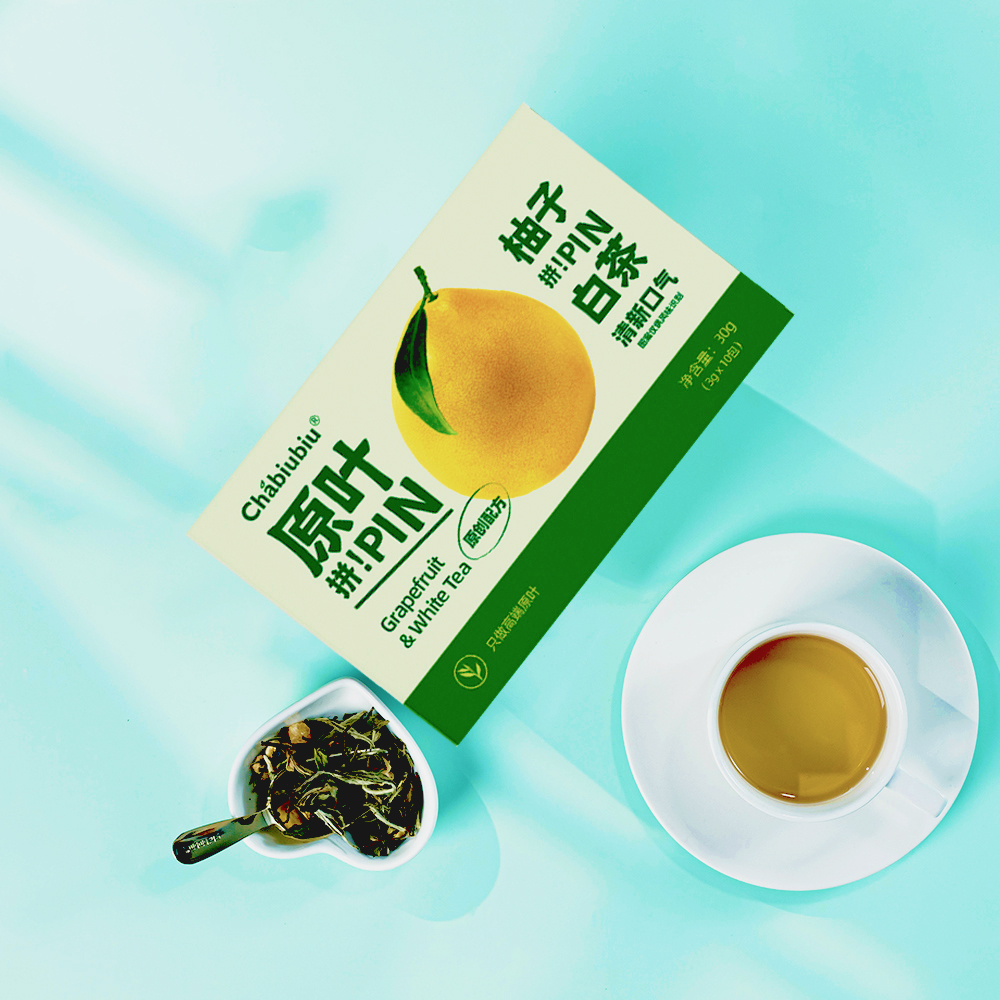 Chabiubiu柚子白茶茉莉花茶叶水果茶冷泡茶袋泡茶包茶饮品秋-图0