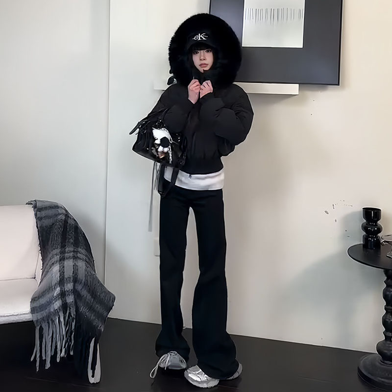 今年流行爆款毛领连帽白鸭绒收腰加厚短款羽绒服女冬季小棉袄外套,淘宝优惠券,粉丝福利购,淘宝优惠卷