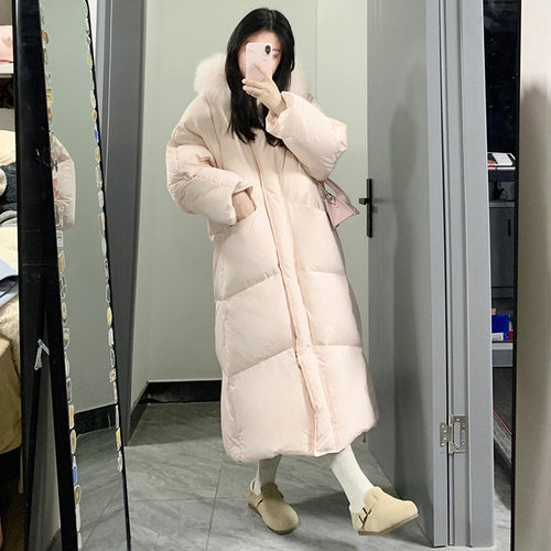 中长款气质高级感大毛领羽绒棉服女冬季2025年巨好看洋气百搭外套 - 图3