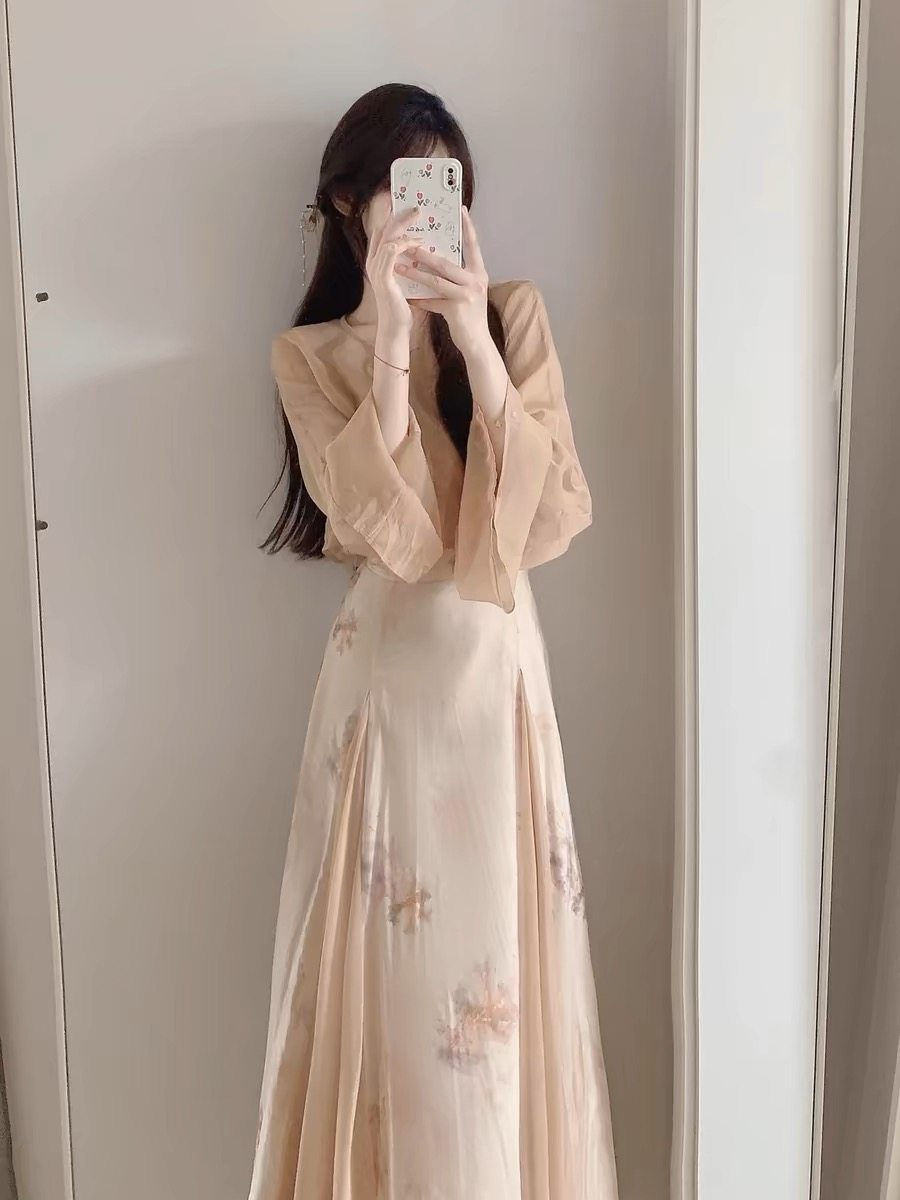 新中式国风禅意套装女夏季盐系轻熟防晒上衣高级感显瘦吊带连衣裙,淘宝优惠券,粉丝福利购,淘宝优惠卷