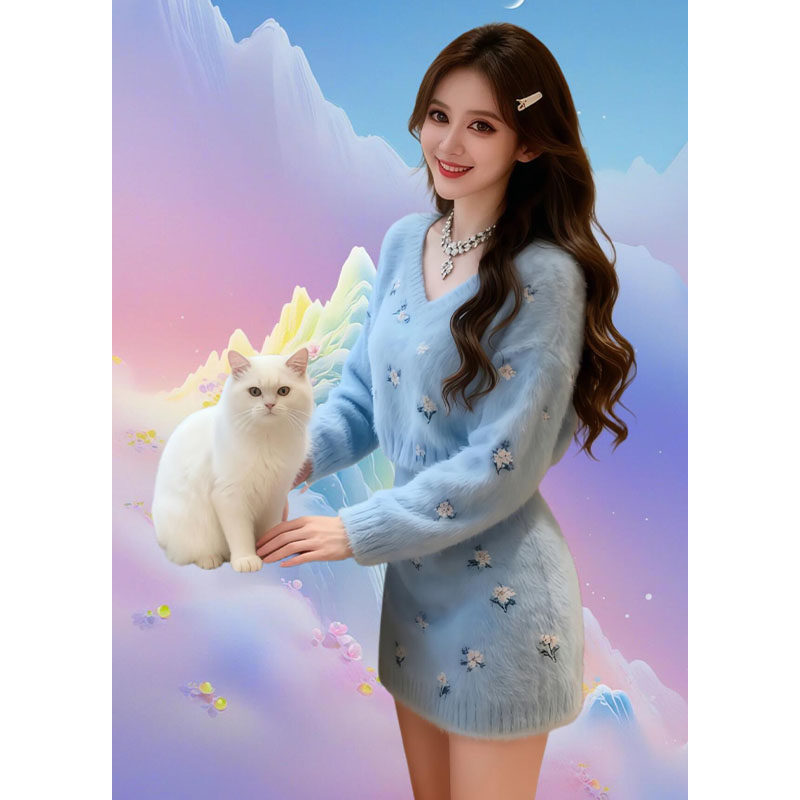 秋冬2026超火穿搭一整套独特漂亮慵懒风软糯毛衣半身裙两件套装女,淘宝优惠券,粉丝福利购,淘宝优惠卷