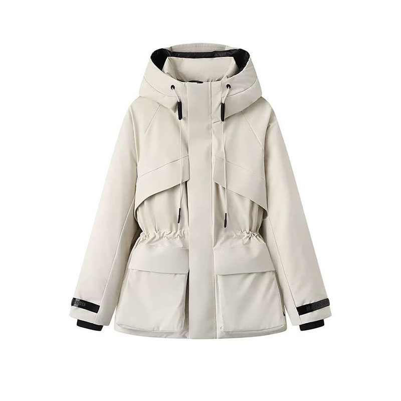 洋气小香风羽绒棉服女冬季高级感超好看工装棉袄oversize保暖外套 - 图3