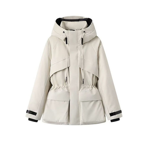 洋气小香风羽绒棉服女冬季高级感超好看工装棉袄oversize保暖外套 - 图3