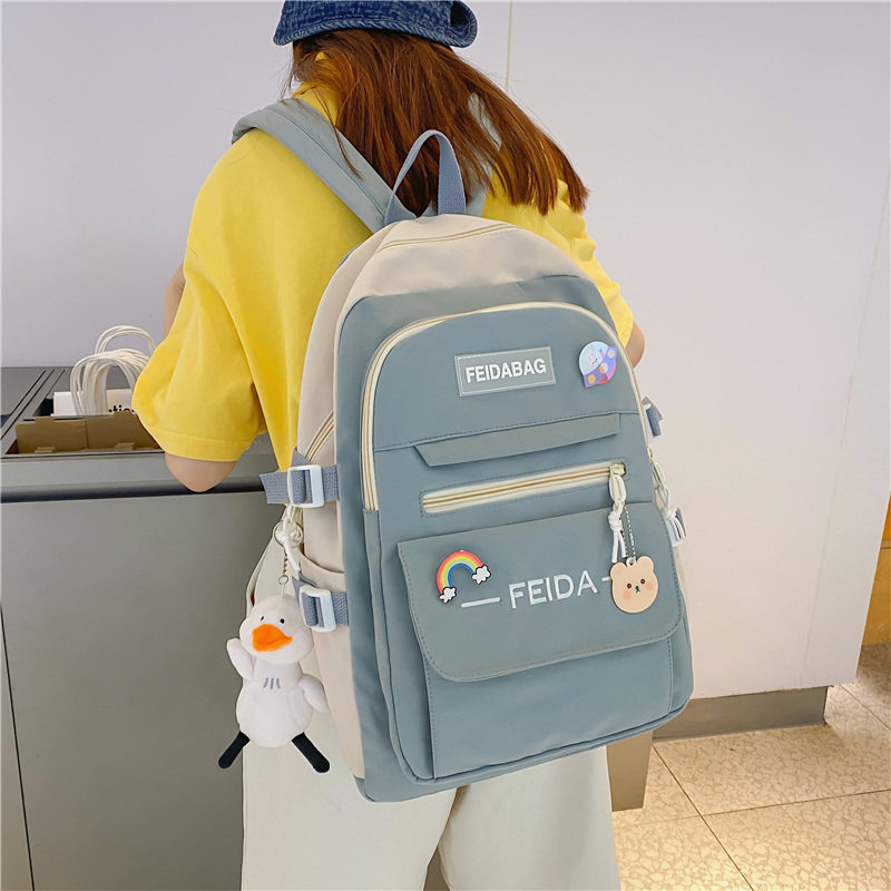 中学生女大学生高中生小学生双肩包 梦凡客双肩背包