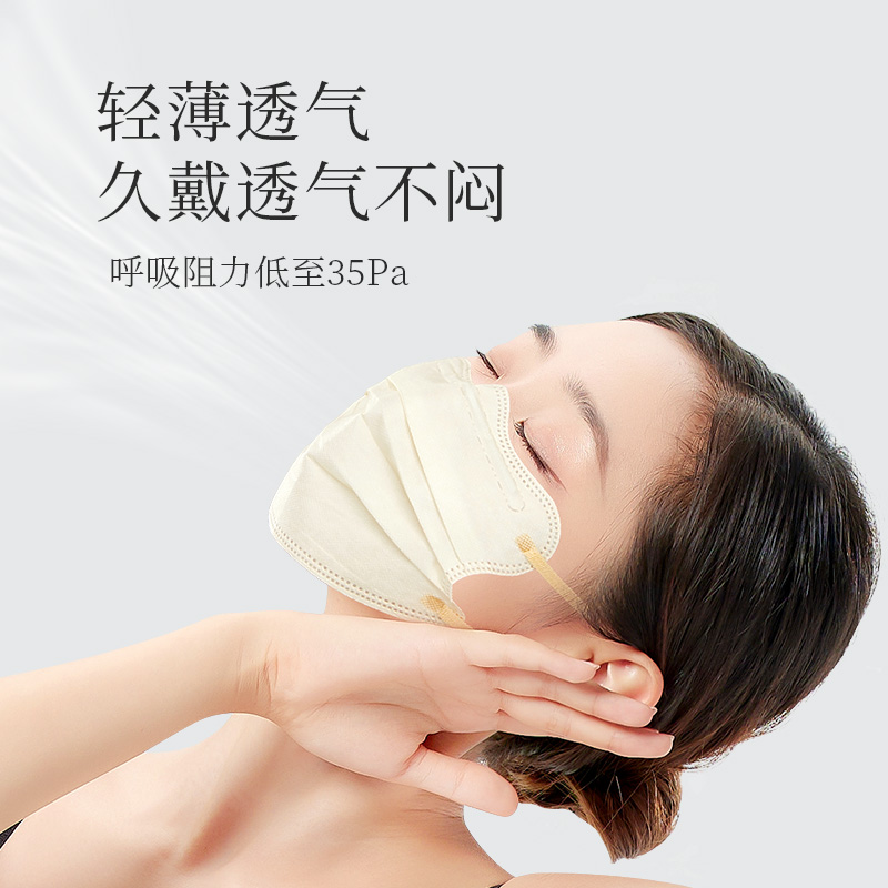 蝶形口罩女生高颜值2024新款显脸小秋冬保暖黑白色一次性医用灭菌