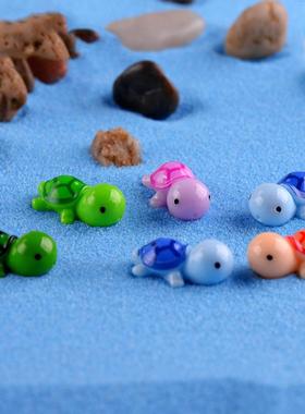 苔藓微景观生态瓶五色海龟小号乌龟公仔dIY造景创意礼品玩具