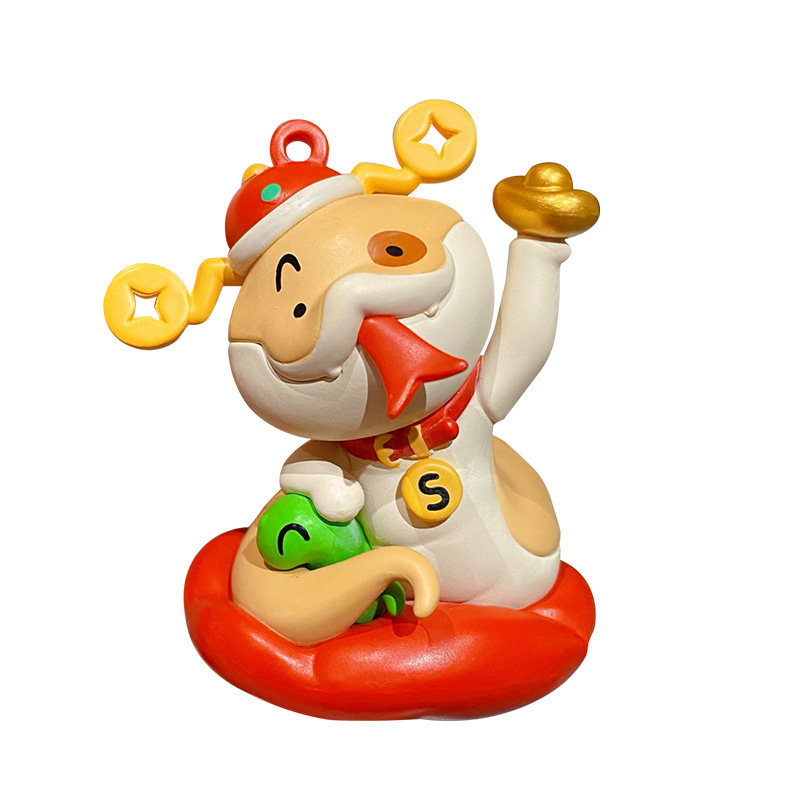 百茂小狗蛇点点2026新款纳福蛇年吉祥物办公室桌面摆件家居装饰品,淘宝优惠券,粉丝福利购,淘宝优惠卷