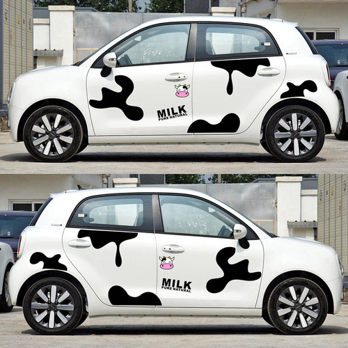 适用五菱宏光MINI汽车贴纸欧拉黑猫白猫R1R2可爱卡通装饰拉花车贴 - 图2