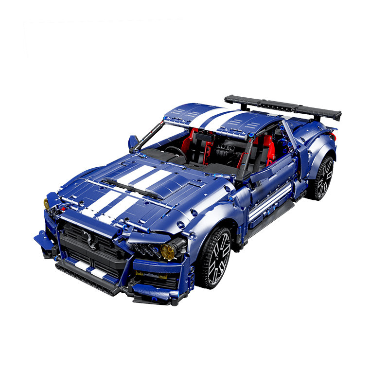 泰高乐福特野马gt50跑车拼装送积木 宇博玩具建构/拼插积木