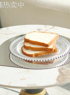 现代艺术水滴镜面果盘收纳客厅餐桌轻奢高级感托盘摆件样板房装饰