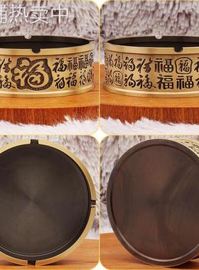 黄铜福字烟灰缸办公室桌面男士烟具纯铜摆件铜器工艺品铜器皿