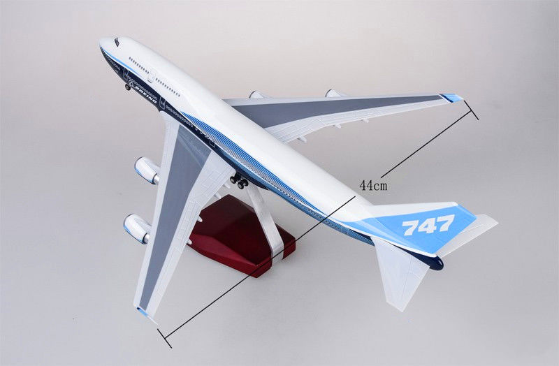 波音B747中国国际航空原型机仿真飞机模型787原型机带轮带灯航模-图2