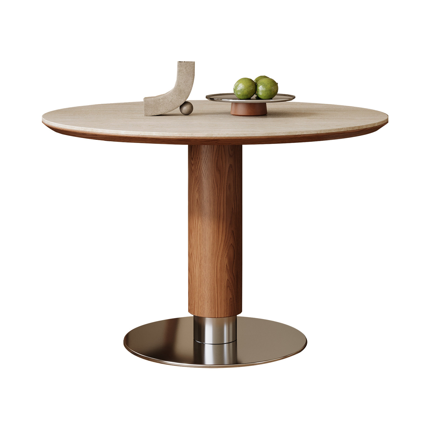 北欧实木岩板餐桌椅组合现代简约家用小户型圆形饭桌带转盘吃饭桌,淘宝优惠券,粉丝福利购,淘宝优惠卷