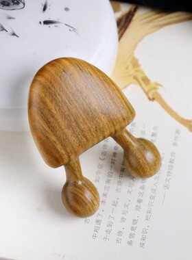 天然绿檀木鼻刮眼部鼻部按摩器