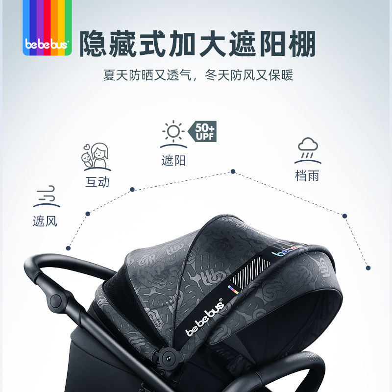 【卷后1280，前500送凉席蚊帐】婴儿推车