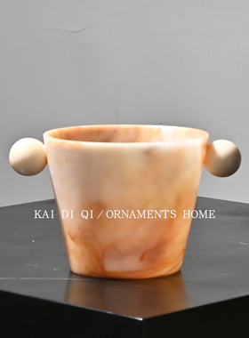 欧式中古冰桶小摆件样板间客厅餐桌糖果碗衣帽间床头柜收纳首饰盒