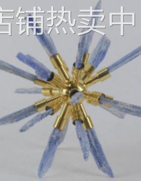 现代简约创意晶石刺球几何摆件样板房售楼处桌面轻奢软装饰品工艺