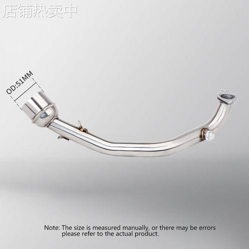 摩托车机车改装 GY6 125 150排气管全段 前段尾段消声器51mm通用 - 图2