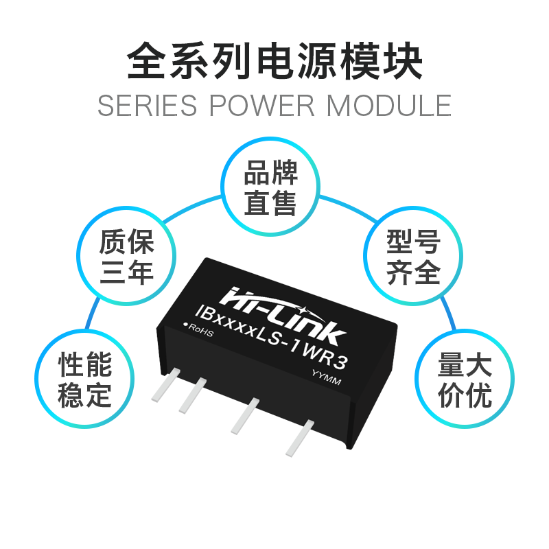 IB0505LS-1WR3 电源模块IB0503/0509/0512/0515/0524LS 隔离稳压 - 图1