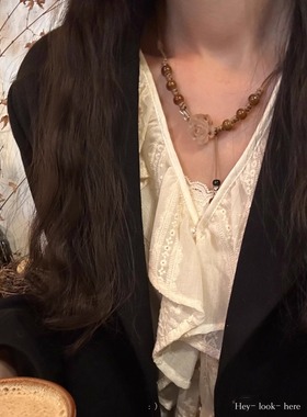 「荒漠茶花」新中式项链~