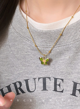 「庄周梦蝶」新中式项链~