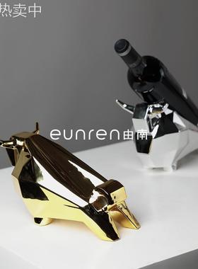 现代简约创意酒柜红酒架摆件轻奢家居客厅餐桌玄关电视柜工艺品