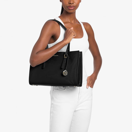 【夏季新品】MICHAEL KORS MK Zadie 女士中号大容量横版托特包 - 图1