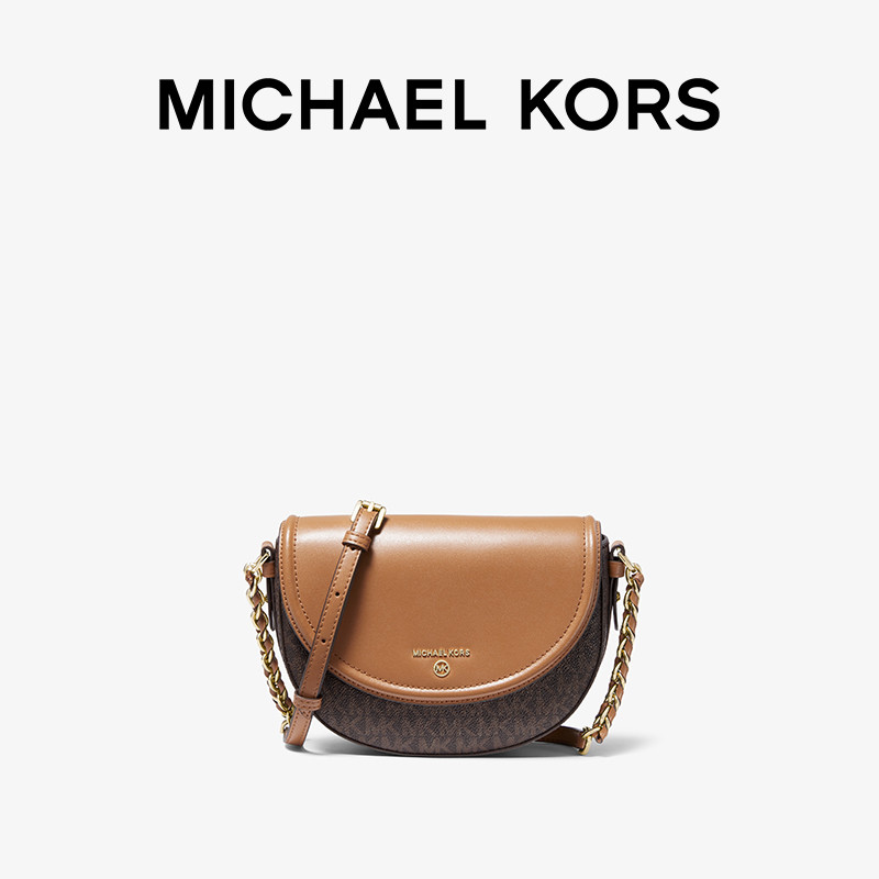 mk jet set charm中号老花马鞍包 MICHAEL KORS女士包袋