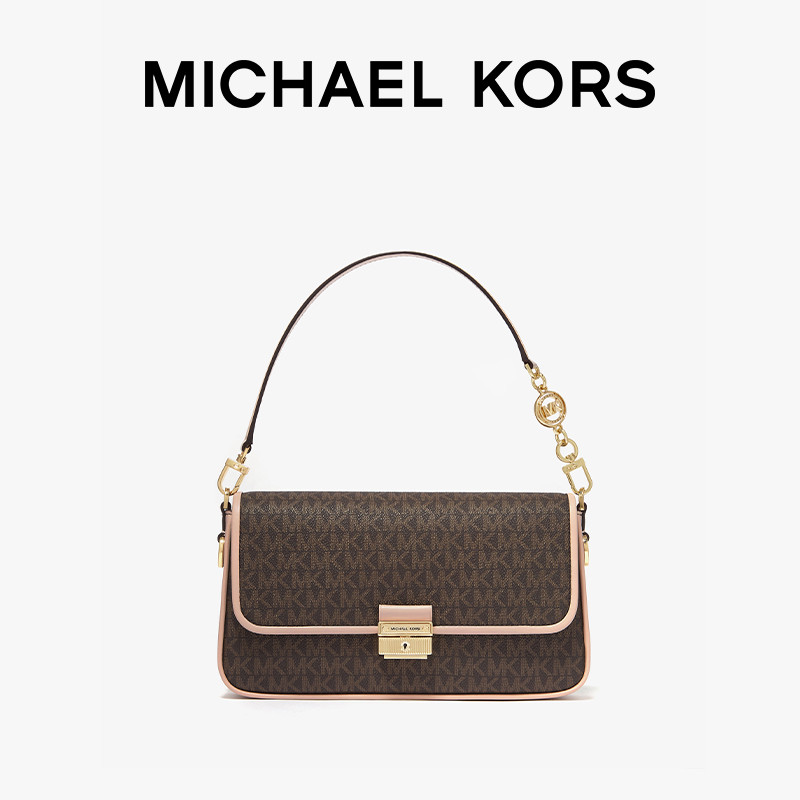mk bradshaw小号老花腋下斜挎包 MICHAEL KORS女士包袋