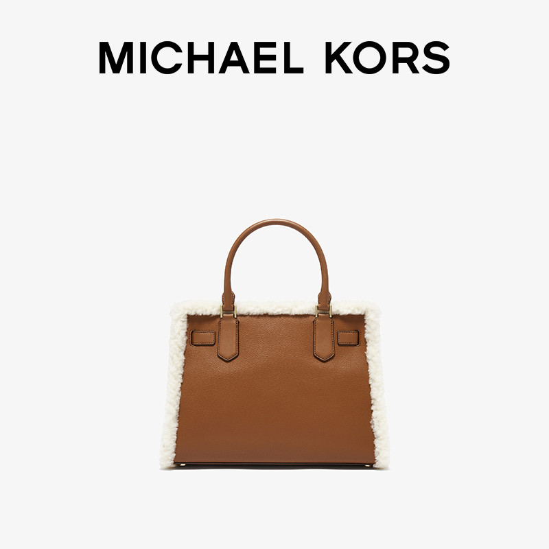 mk hamilton中号皮质毛毛包锁头包 MICHAEL KORS女士包袋