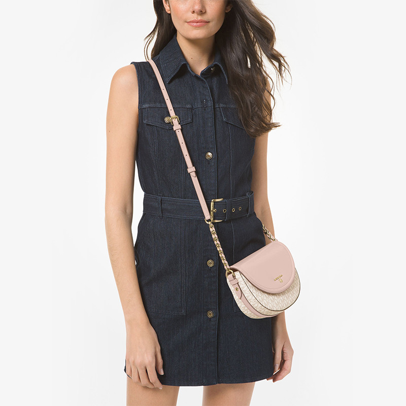 mk jet set charm中号老花马鞍包 MICHAEL KORS女士包袋