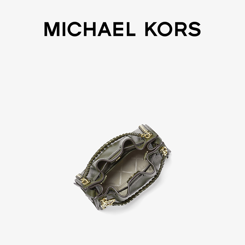 mk mina小号皮质编织链条红色婚包 MICHAEL KORS女士包袋