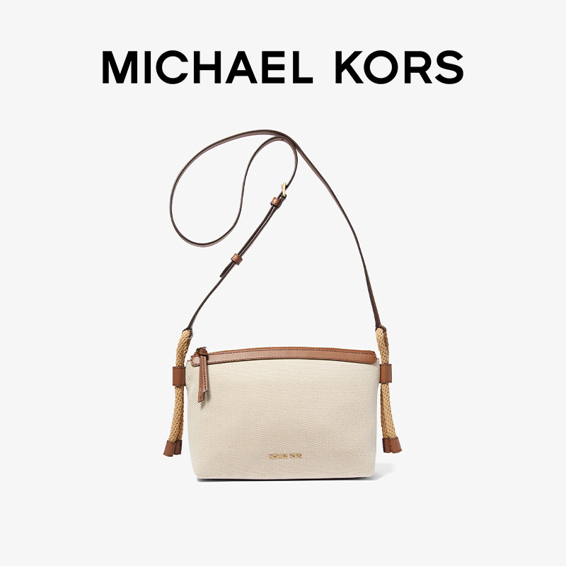 MICHAEL KORS Talia 女士中号度假风单肩包帆布包 - 图0