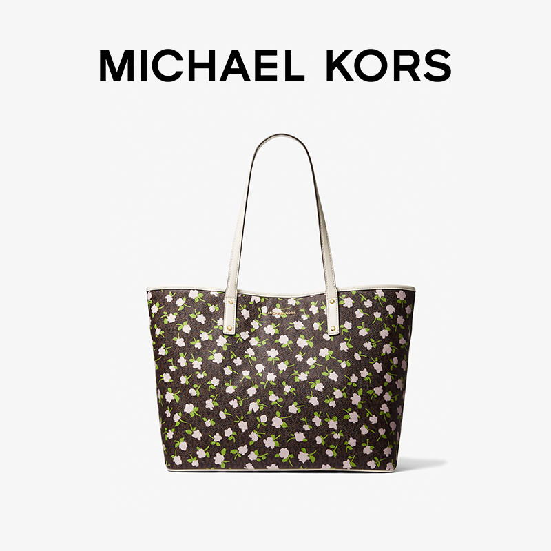 mk carter印花系列大号托特包花卉 MICHAEL KORS女士包袋