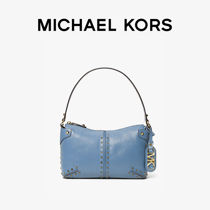 【2件9折】【12期免息】MICHAEL KORS Astor 大号铆钉腋下包 - 图3