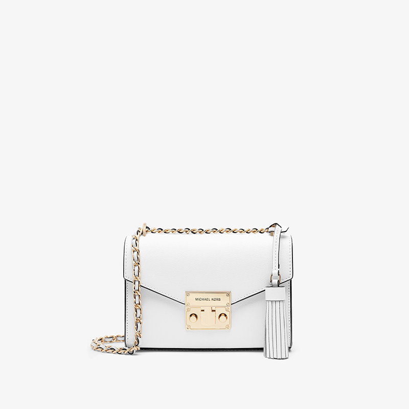 mk rose小号皮质翻盖小方包链条包 MICHAEL KORS女士包袋