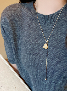 不规则几何毛衣链女2026新爆款