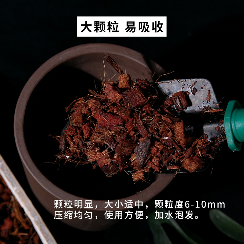 粗椰壳砖兰花专用营养土蝴蝶兰植料多肉土花卉君子兰椰糠脱盐椰砖 - 图2