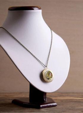 精灵仙女和青蛙王子时光宝石吊坠相盒项链女复古欧美毛衣链小礼物