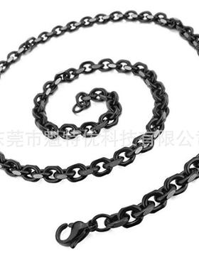 钛钢吊坠电镀黑色水滴形爪印骨灰盒吊坠火葬珠宝个性香水瓶项链