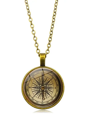 欧美新品 蒸汽朋克针时光宝石项链时尚吊坠毛衣链饰品