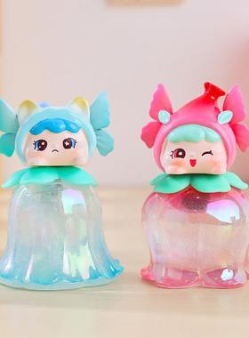 创意Q萌Fa花精灵魔法灯盲盒装饰摆件发光发亮卧室小夜灯厂家直销