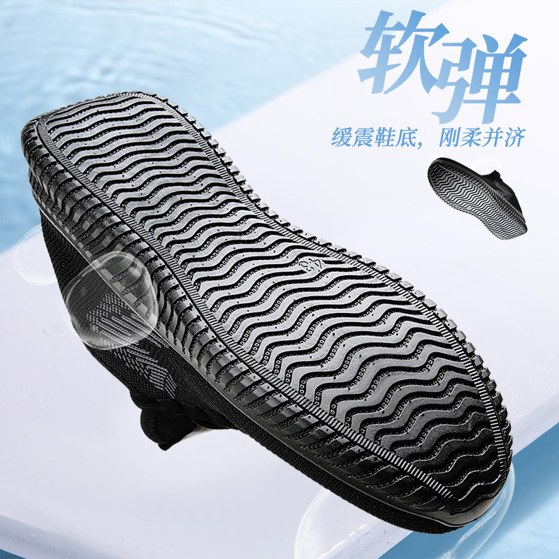 际华3515强人飞织鞋男春秋透气轻便软底网面鞋休闲鞋中老年健步鞋 - 图3