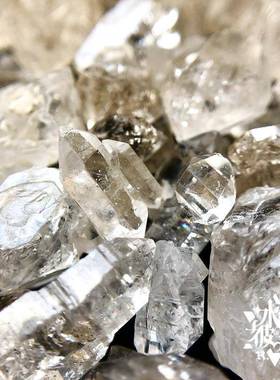 喜马拉雅闪灵骸骨油胆闪灵钻荧光钻石水晶高频大师消磁石净化