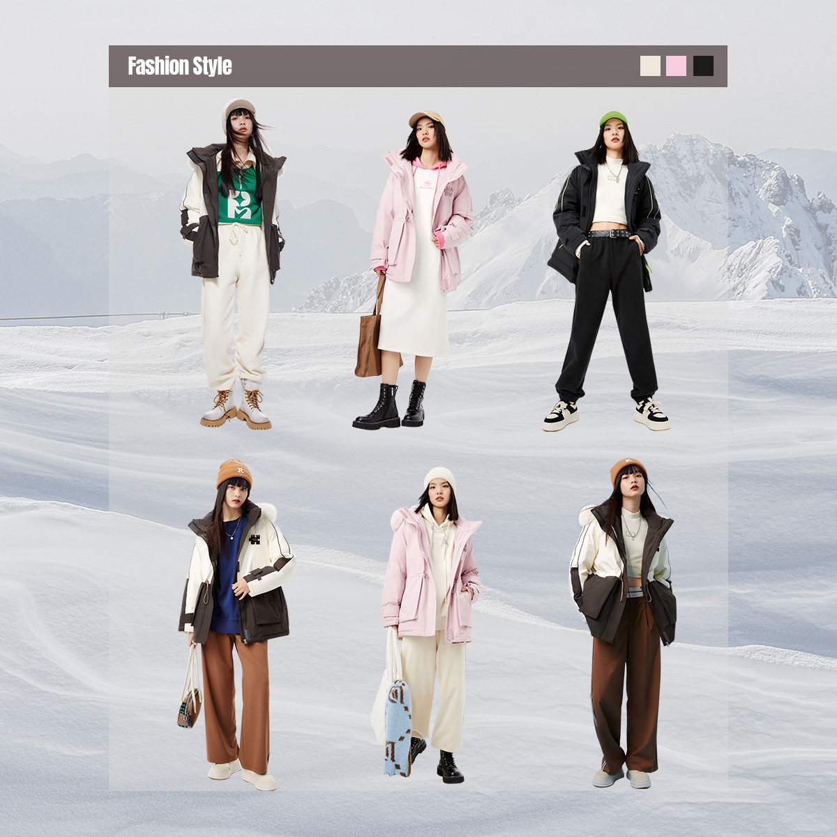 太平鸟中长款年冬季新款90绒羽绒服 太平鸟outlets店羽绒服