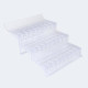 Transparent stepped display shelves false bottom cold air cabinet