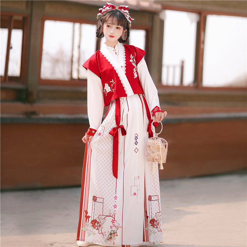 含羞唐制汉服女原创正品2021 凯霖秋汉服