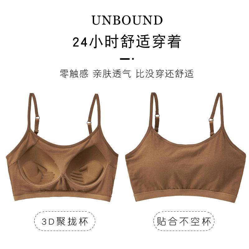 少女无钢圈抹胸式运动防震聚拢胸罩 hdvip文胸