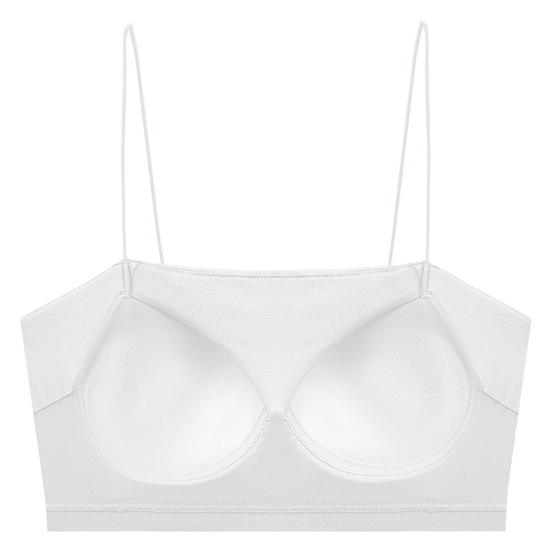 莫代尔棉夏一体平口少女吊带女抹胸 hdvip抹胸