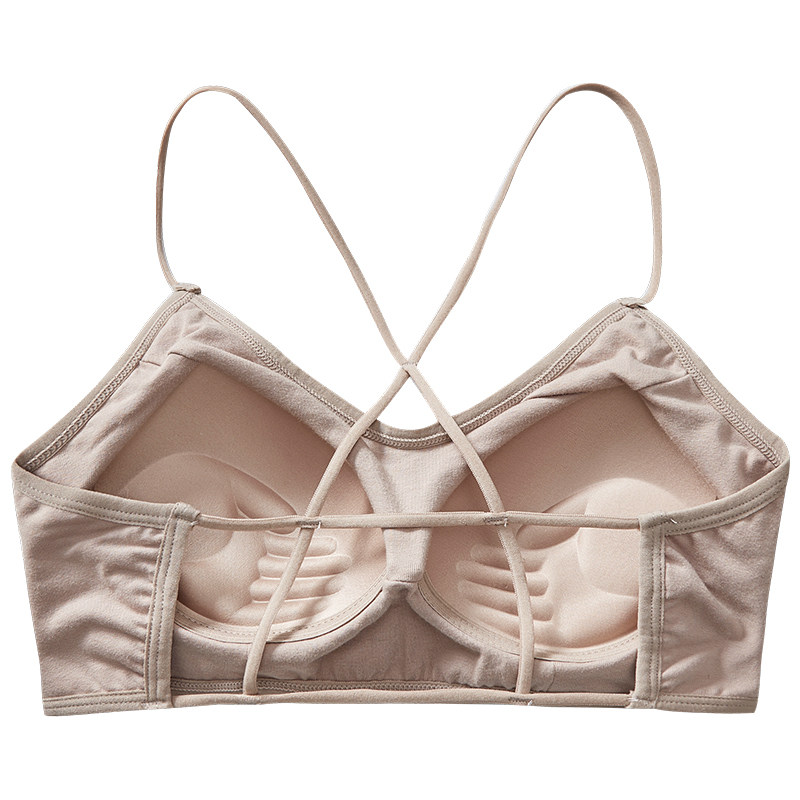 纯棉一体镂空交叉美背抹胸女吊带 hdvip抹胸